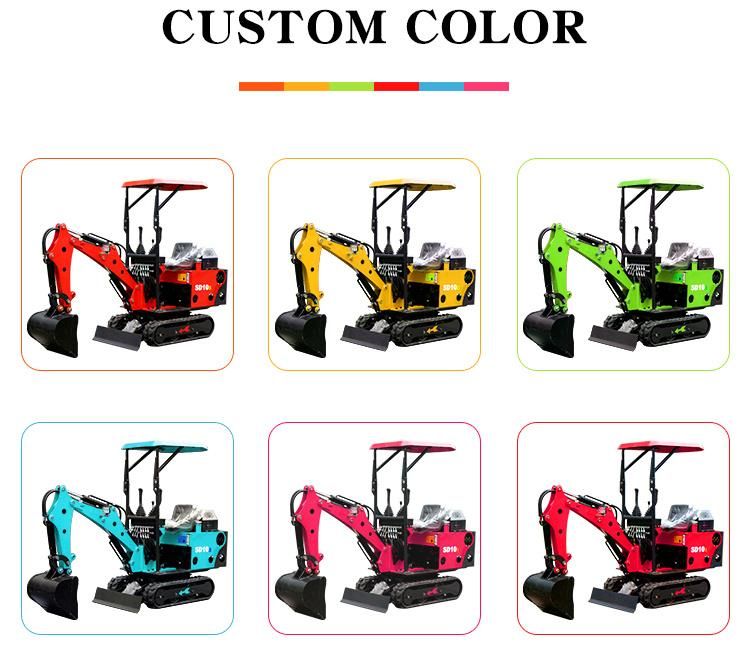 0.8ton 1ton 1.2 Ton 1.6ton 1.8ton 2ton Excavator Breaker Digger Sale New Mini Excavator Low Price Mining Machine Trailer China