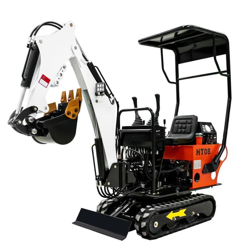 0.8t Small Digger Hydraulic Crawler Walking Medium Sized Mini Excavator