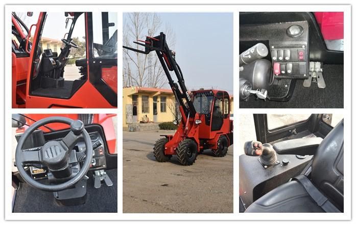 Construction Machinery 4 Wheel Drive Telescopic Boom Wheel Loader for Sale