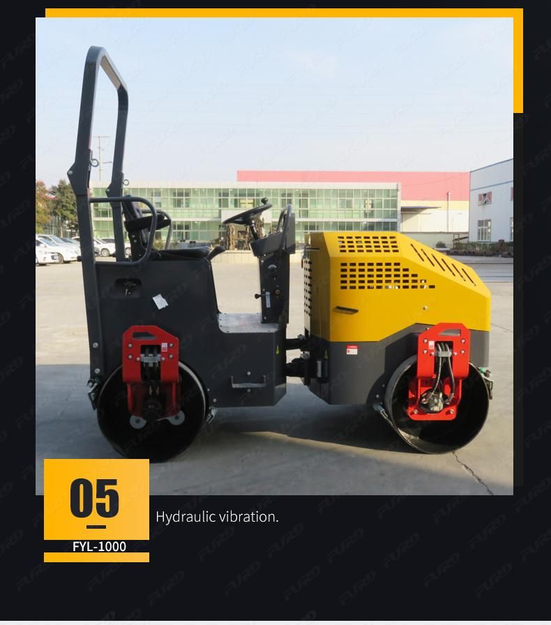Mini Vibratory Road Roller 2.5 Ton Road Roller Compactor for Sale
