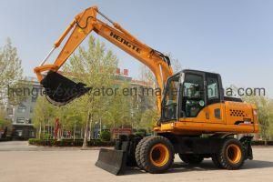 21 Ton Full Hydraulic Wheel Excavator with 6 Hydraulic Cylinders Cummins Engine