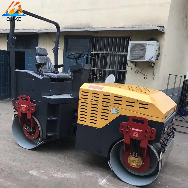 Double Wheel Vibratory and Drive 3ton Full Hydraulic Road Roller