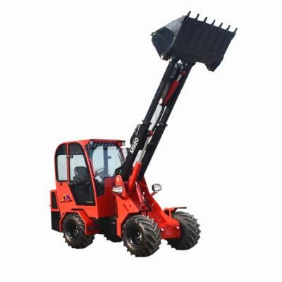 China Best Quality 2ton Telescopic Mini Wheel Loader Long Boom Small Loaders with Auger Excavator Hammer Lawn Mower Attachments