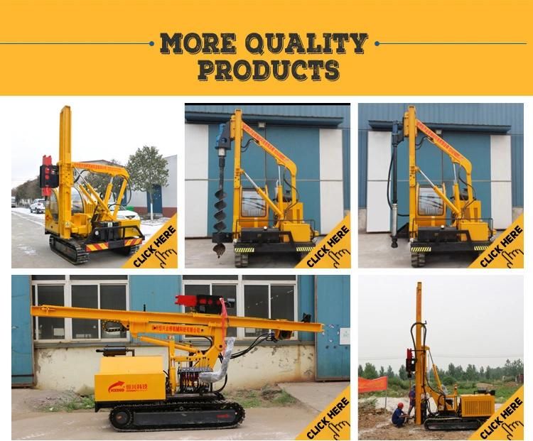 Road Safety Express Way Guardrail Installation Pile Driver Ramming Machine