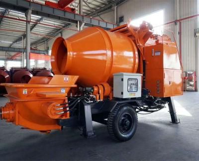 Portable Concrete Mixer Pump with Wheel of Construction Machine Used for Construction Site