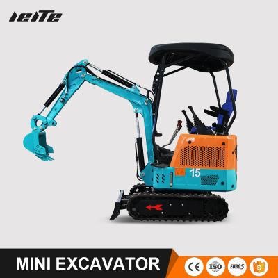 1.5 Ton Mini Excavators Hydraulic Crawler Mini Diggers Excavator 1 Ton Price Efficient Free Shipping