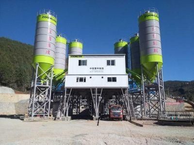 Zoomlion 240m3/H Fixed Ready Mixing Concrete Batching Plant with Mixer