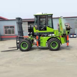 3ton ALC40-30 4WD Tractor Loader Hydraulic Towable Backhoe Forklift and Crane
