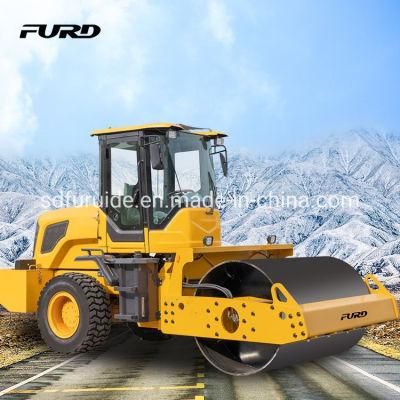 Hydraulic Transmission Handheld Single Drum Mini Vibratory Road Roller Compactor Fyl-D208