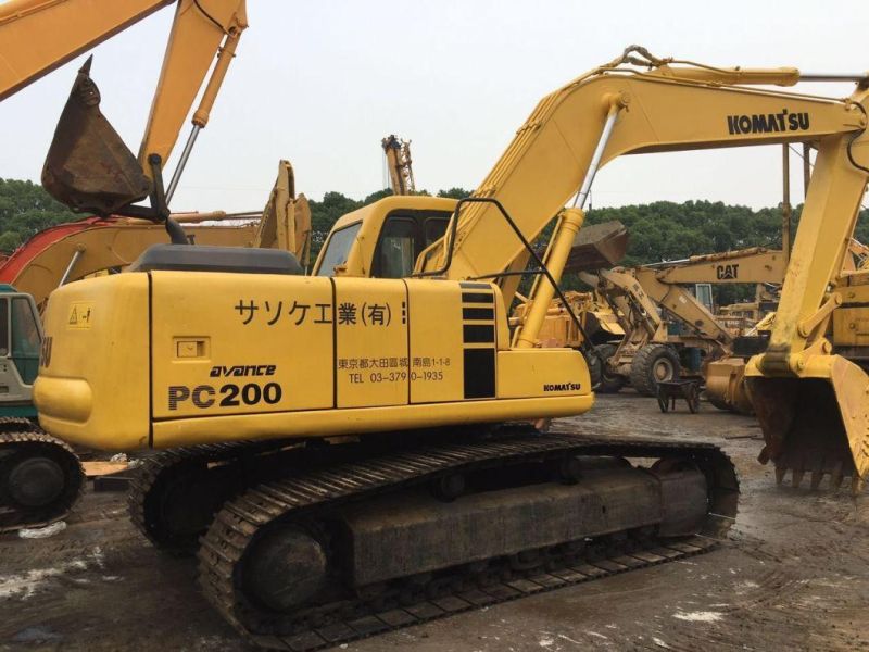 Japan Made 20t Used Komatsu PC200 Crawler Excavator PC200-6