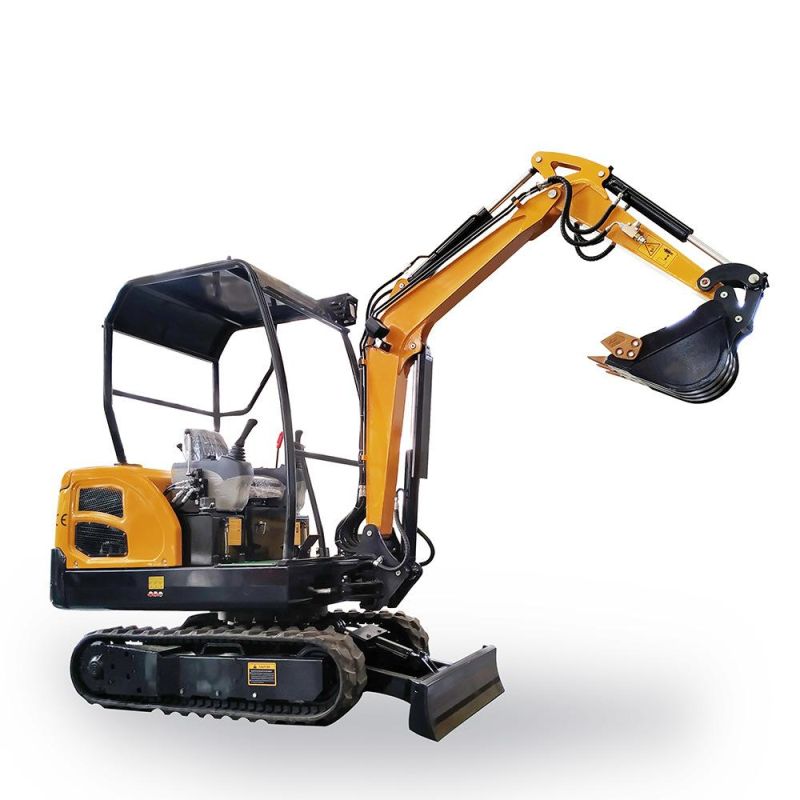 Good Price Performance 1.8ton Crawler Mini Excavator 1800kg Digging Machine with Accessories