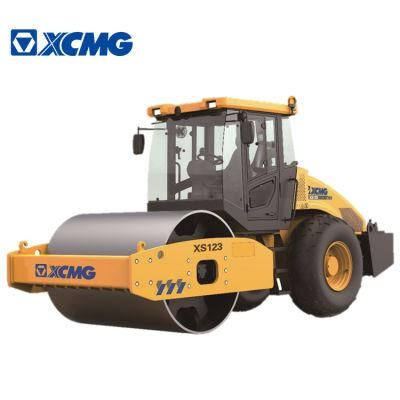 XCMG Official Xs123 130HP Single Drum Vibratory China New Road Roller Compactor Machine Price for Sale