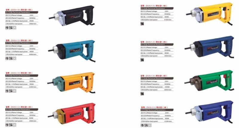 Handy Type Concrete Vibrator in Carton Package