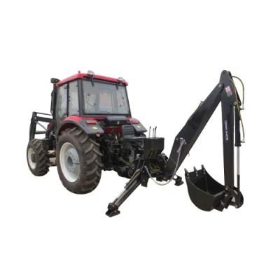 Low Price 4X4 Compact Tractor with Loader and Backhoe Factory