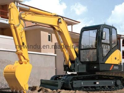 High Quality New 6 Ton Mini Crawler Excavator Clg906D