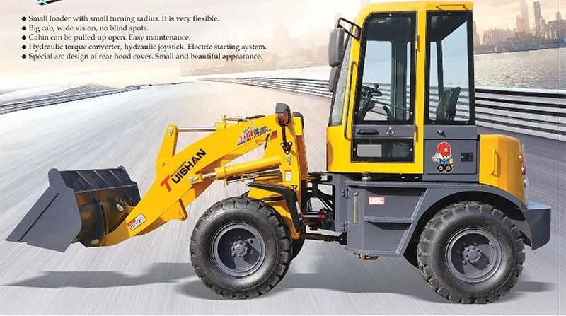 Lowest Price 0.7 Cbm Mini Wheel Loader with Weichai Engine