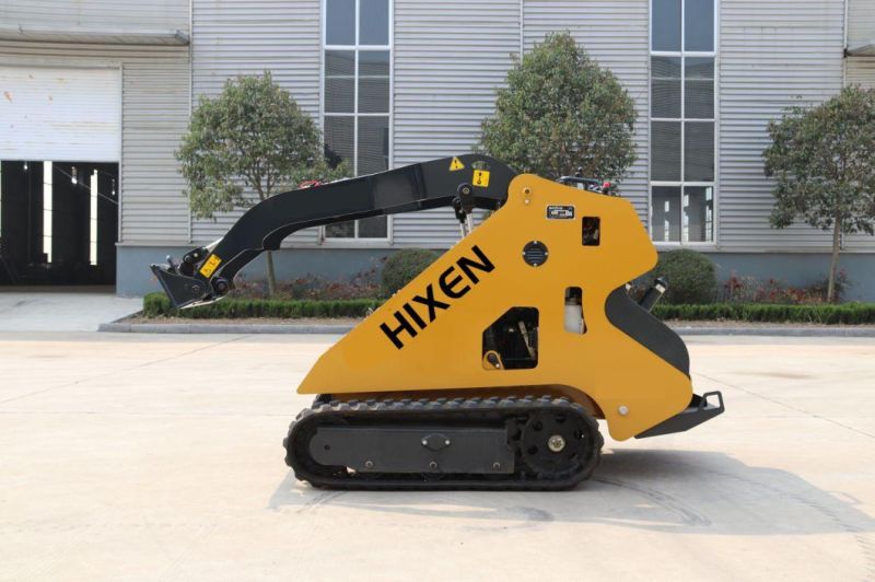 Hixen Brand New Mini Skid Steer Loader with Multi Functional Attached Tools for Sale