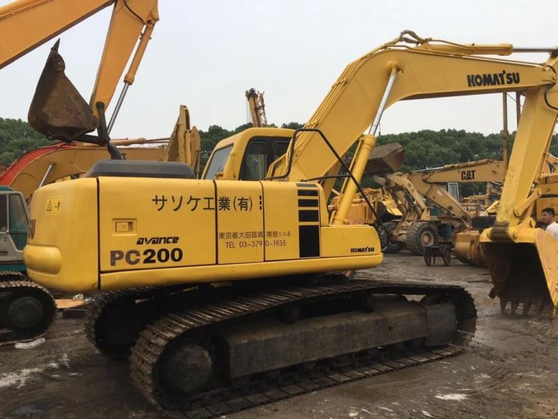 Cheap Price Used Komatsu PC200-6 Excavator, 20t Komatsu PC200, PC200-6, PC200-7 Excavator