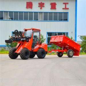 4 Wheel Drive Tractor with Front Loader Dy1150 Small Front End Loaders for Sale