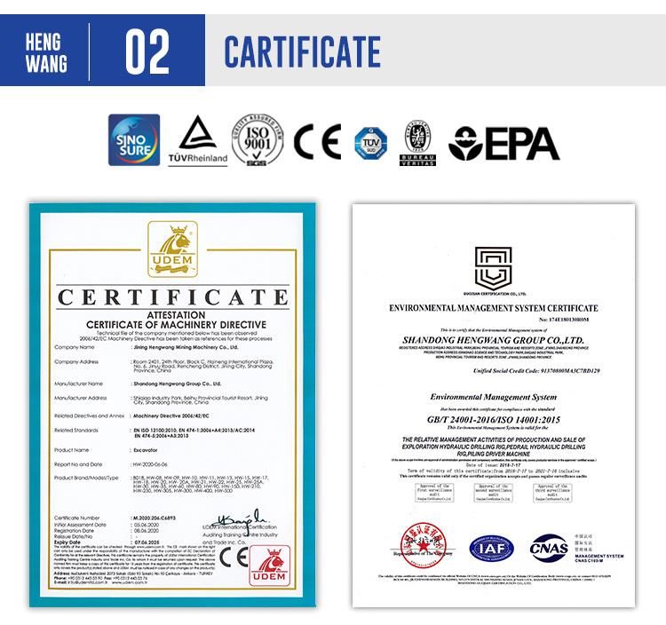 Mini Household Compact Excavator with CE EPA