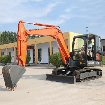 Household Trencher Agricultural Small Digging Machine 5800kg/6ton Cabin Mini Excavators for Sale