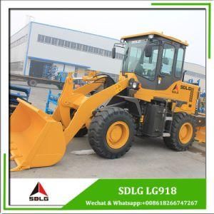Sdlg Small Wheeled Loader LG918 1.8t with Yuchai Engine, Quick Hitch for Options