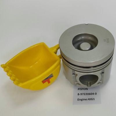 High-Performance Diesel Engine Parts Piston 8-97220604-0 for Excavator Zx70-3 Zx70-5 Engine 4jg1