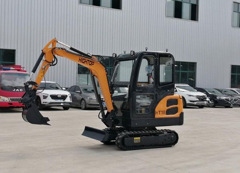 Kubota Koop EU 5 Engine Mini Cabin Crawler Excavator 1.8 Ton Digger with Bucket 0.06cbm