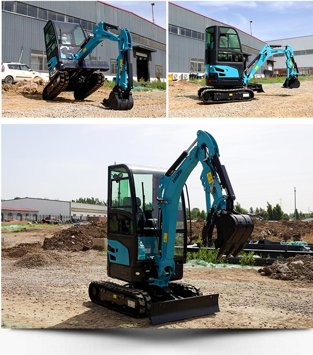 New 0.8 Ton 1 Ton 1.2 Ton 1.5 Ton 1.7 Ton 2 Ton Mini Hydraulic Excavator for Sale in China