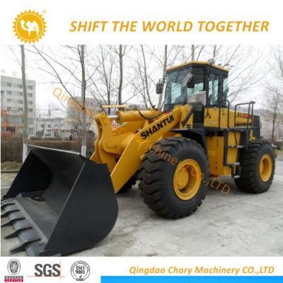 5 Tons Capacity + 3m3 Bucket + 162kw Weichai Engine / Shantui SL50W Wheel Loader