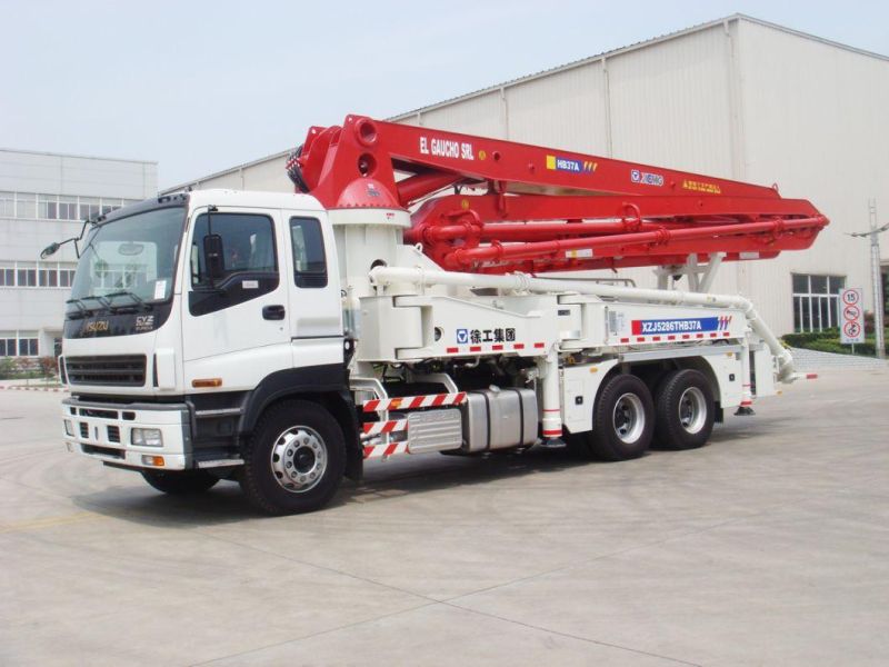 High Power 37m Concrete Pump Truck with Large Capacity