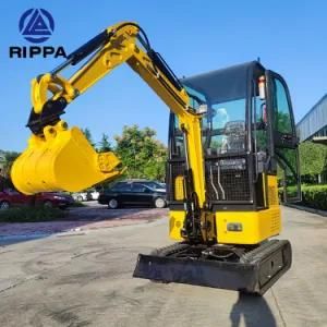 Rippa Excavator Machine Electric Hydraulic Mini Small Micro Crawler Bagger Digger Mini Excavators