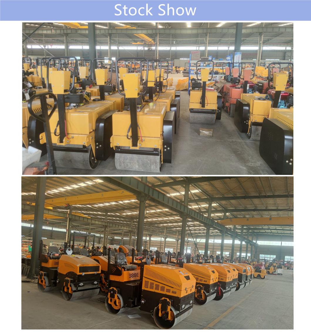 CE Diesel Engine Full Hydraulic Man Driving 1 Ton 1000kg Double Drum Tandem Asphalt Road Roller Compactor Good Price