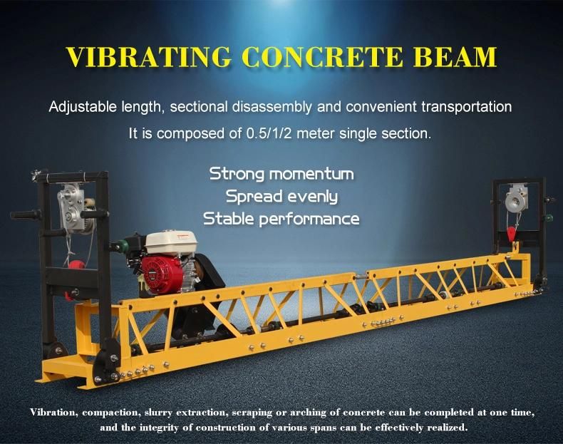 Concrete Machinery Gasoline Vibration Truss Screed