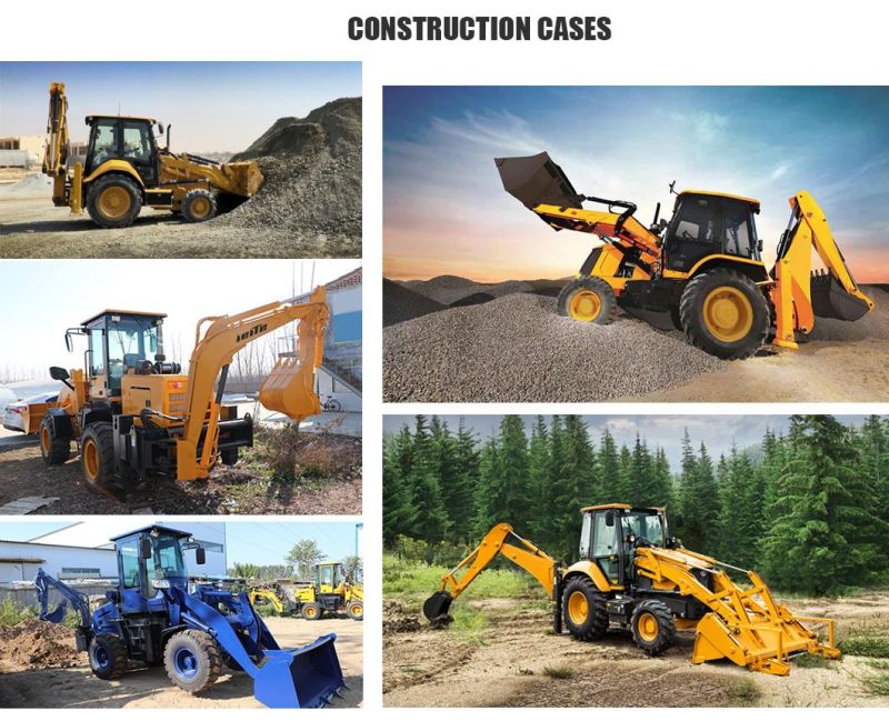 Factory Manufacturer Wholesale Euro 5 EPA 4 Wd New Multifunction 1-8 Ton Tractor Backhoe Loader Cheap Mini Front Mount Loader Backhoe Price for Sale