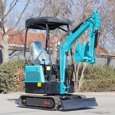 Mini Excavator 1 Ton 2 Ton Crawler with Joystick Control Micro Digger