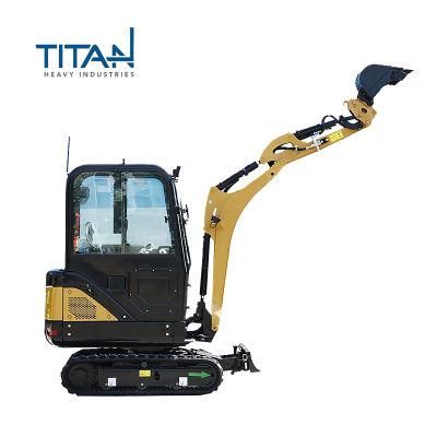 OEM Titanhi Quick Coupler Mini Excavator with Reinforced Rubber Track
