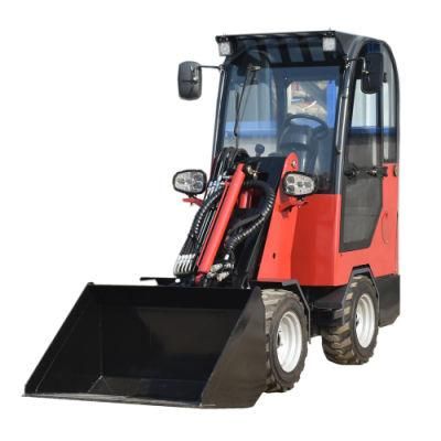 Mini Compact 4WD Articulated Front End Tractor 0.6ton Telescopic Boom Wheel Loaders for Farming/Construction/Gardening