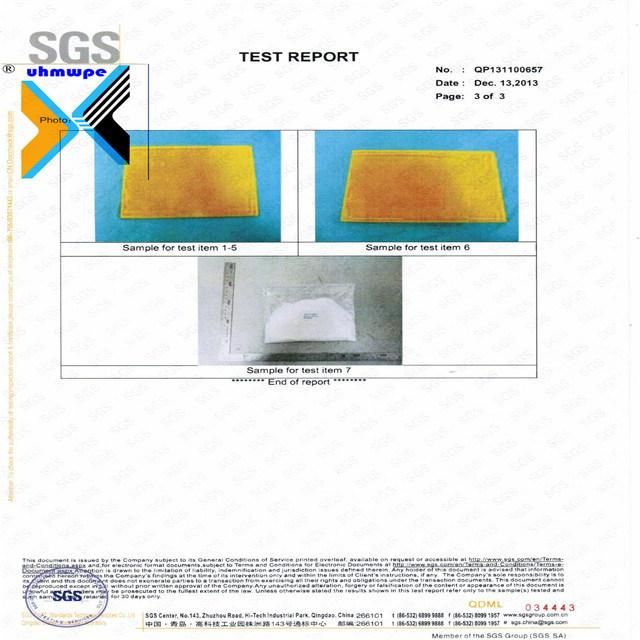 Cut to Size Engineering UHMW PE Plastic Component