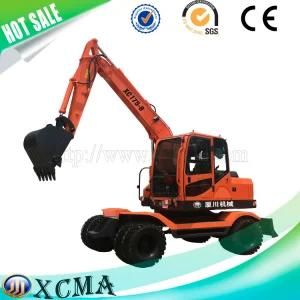 New Arrival Widely Use of 8t China Mini Wheel Excavator in Good Quality for Sale