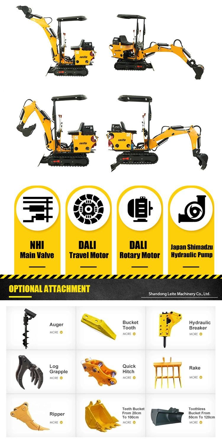 China 2 Ton Crawler Mini Excavator Price with Side Swing Function for Sale