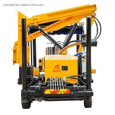 Wheeled Maintenance Pile Driver with Hydraulic System Provide High Power
