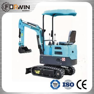 Forwin Fw12D Roof 1ton CE Mini Excavator with Koop 192f Emission Engine Minibagger