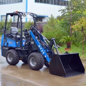 Articulated Hydraulic Front End Mini Loader Dy25 Landscaping Machinery Wheel Loader
