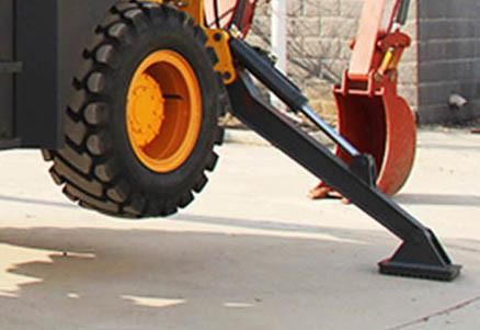 Rated Load 2600kg Diesel Drive 0.25m3 Excavator Bucket Backhoe Loader Price