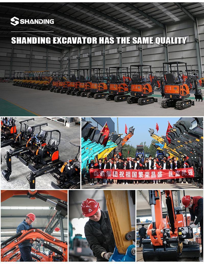 1 Ton Excavators CE/EPA Compact Mini Hydraulic Digger Price China Cheap Brand Excavator Price Price of Mini Excavator