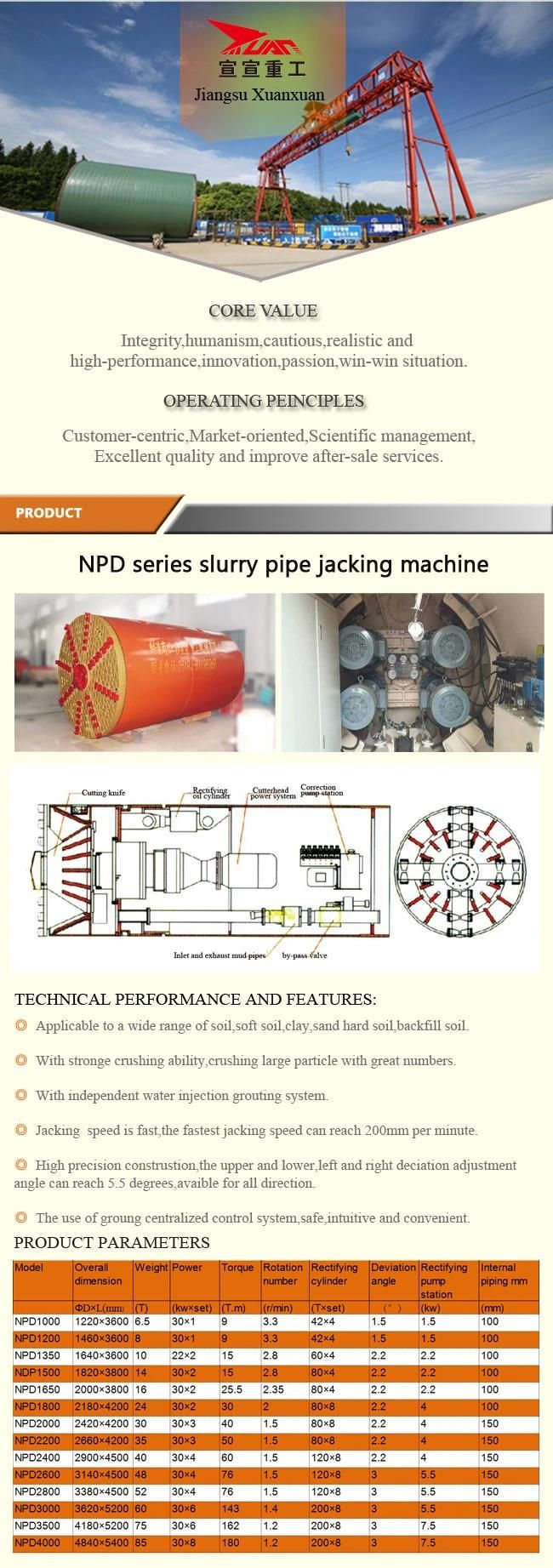 800mm Pipe Jacking Machine