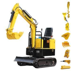 Free Shipping New Mini Excavator Prices 1000kg 1 Ton Excavators Small Digger Escavadora Bagger with CE EPA Euro 5 for Sale