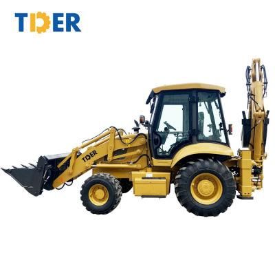 Tder Front and Back Function Loader Backhoe Loader with Cummins Engine