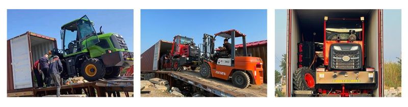 Customized Shandong Hydraulic by Railway, Sea 3500X1300X2200 Backhoe Mini Loader